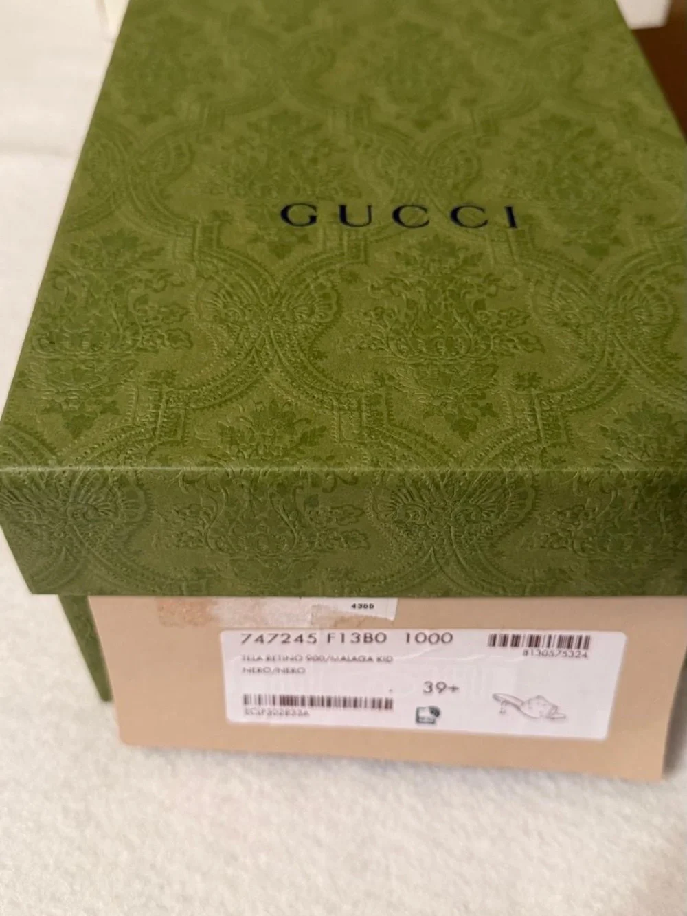 Gucci Black Crystal-Embellished GG Mesh Slide Sandals